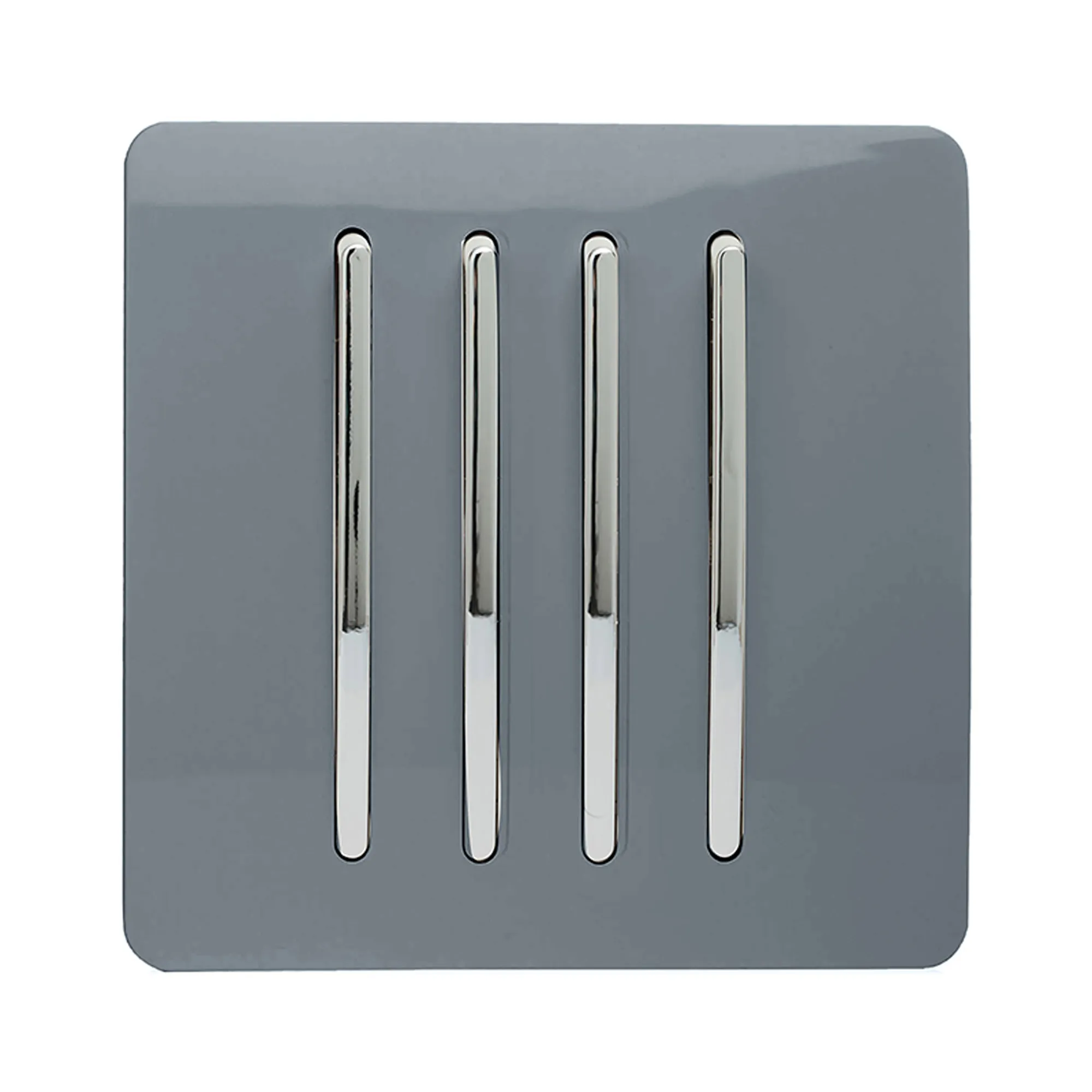 4 Gang 2 Way 10 Amp Rocker Warm Grey